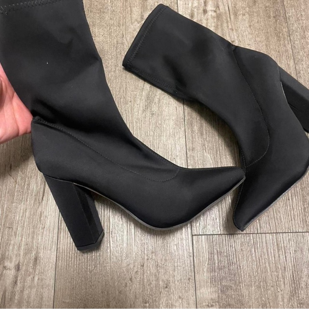New Look Black Heeled Boots